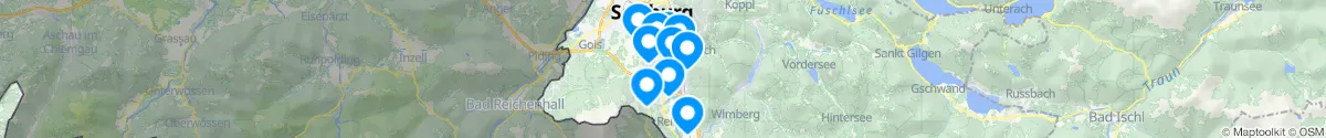Map view for Pharmacies emergency services nearby Grödig (Salzburg-Umgebung, Salzburg)